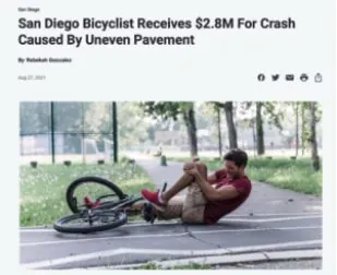 Black Information Network: San Diego bicyclist receives $2.8 million for crash caused by uneven pavement